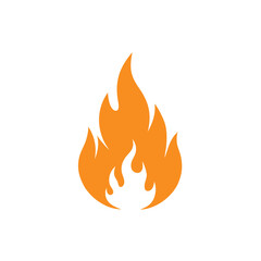 Clean and simple bonfire icon vector, ideal for logos, printables, or digital designs.
