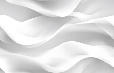 Fototapeta premium Abstract white background with smooth curved lines