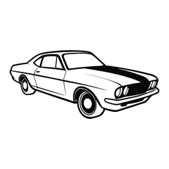 Car Drawing Silhouette Outline Design Vector Illustration Clipart Eps 