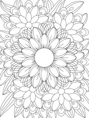 Flowers Coloring Book Pages Flowers Patterns
