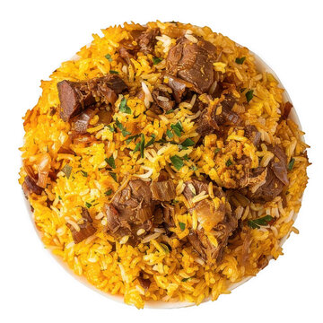 A plate of Biryani. Arab Food