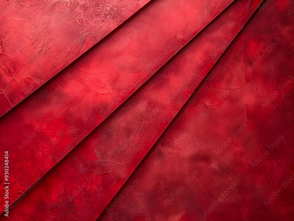 Poster abstract red textured background with layered surfaces and gradients