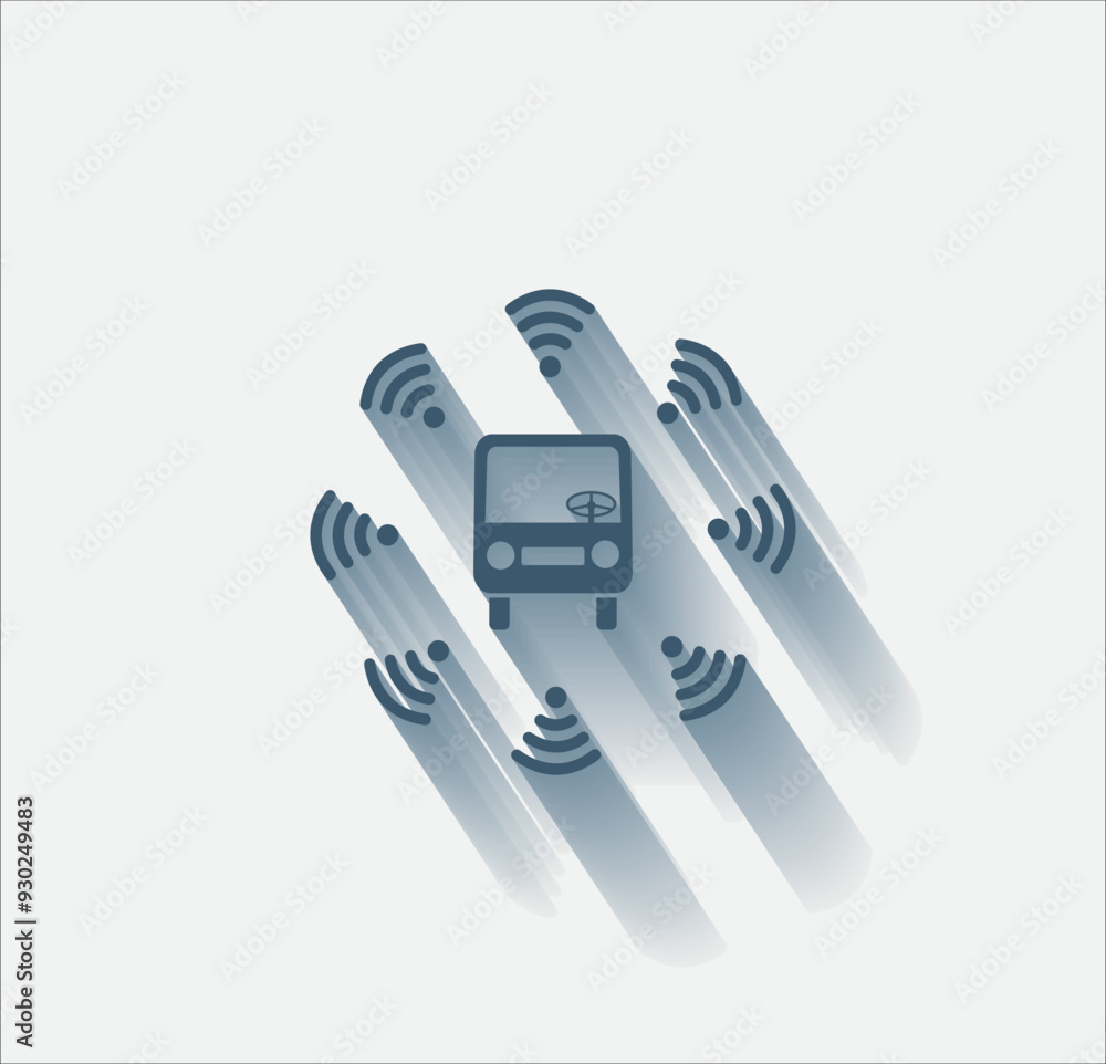 Poster vector dark color icon with shadow on light backghround