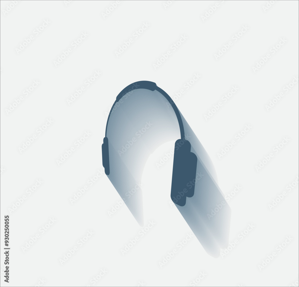 Poster vector dark color icon with shadow on light background