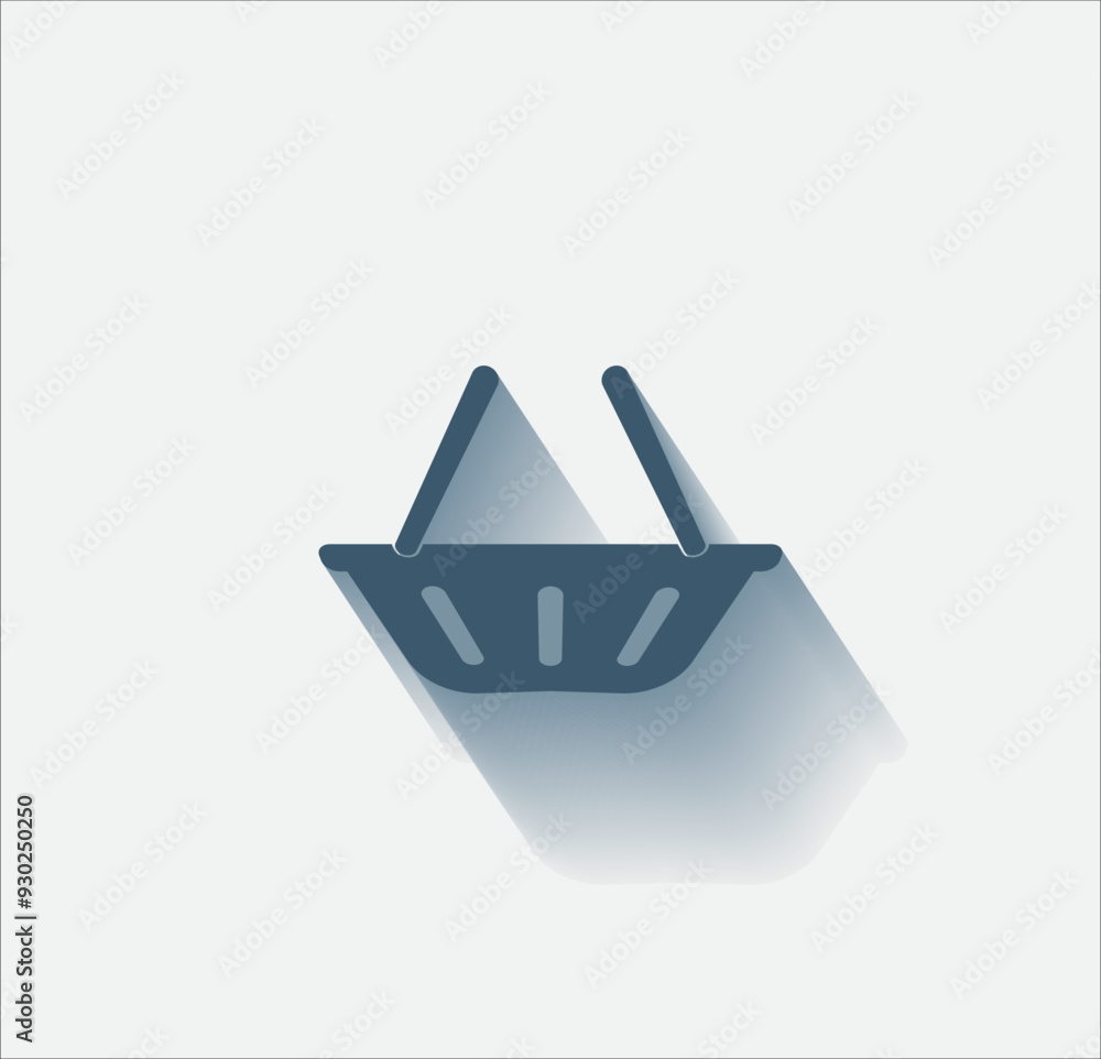 Poster vector dark color icon with shadow on light background