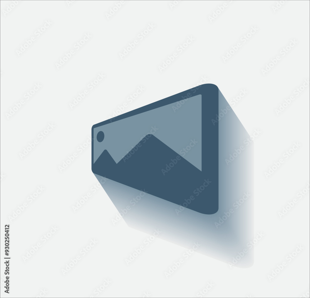 Aufkleber vector dark color icon with shadow on light background