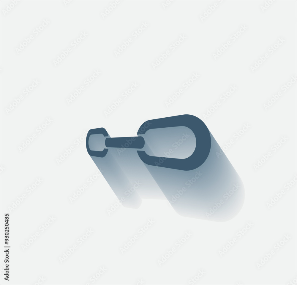 Poster vector dark color icon with shadow on light background
