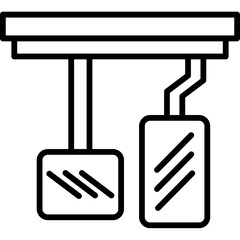 Brake Pedal Icon