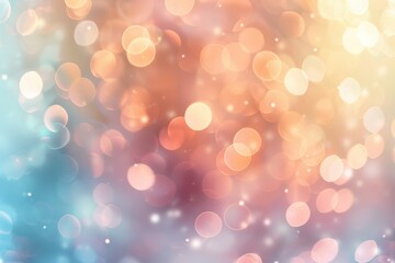 Fototapeta premium Bokeh lights in blue & orange