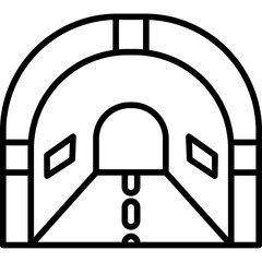 Fototapeta premium Tunnel Icon