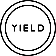 Yield Sign Icon