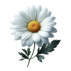 Fototapeta premium White daisy flower isolated on white background