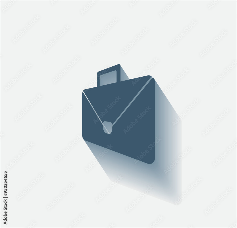 Poster vector dark color icon with shadow on light background
