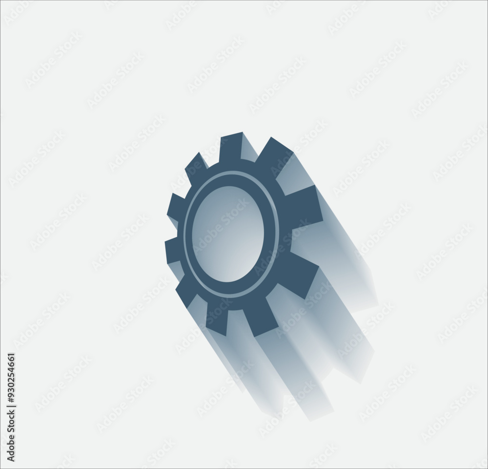 Poster vector dark color icon with shadow on light background