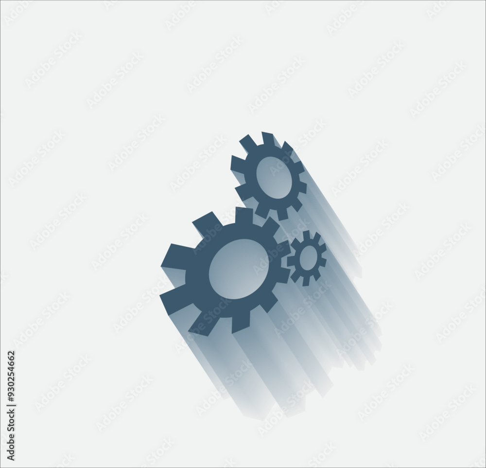 Poster vector dark color icon with shadow on light background