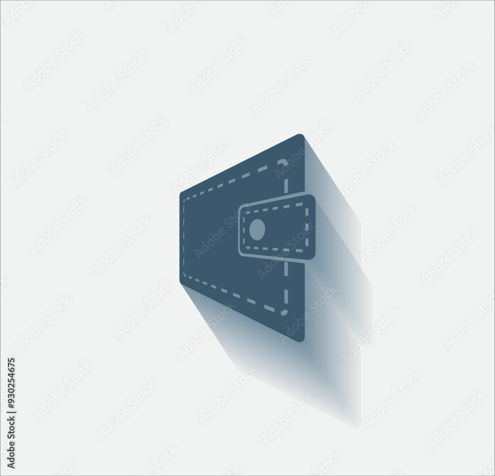 Poster vector dark color icon with shadow on light background