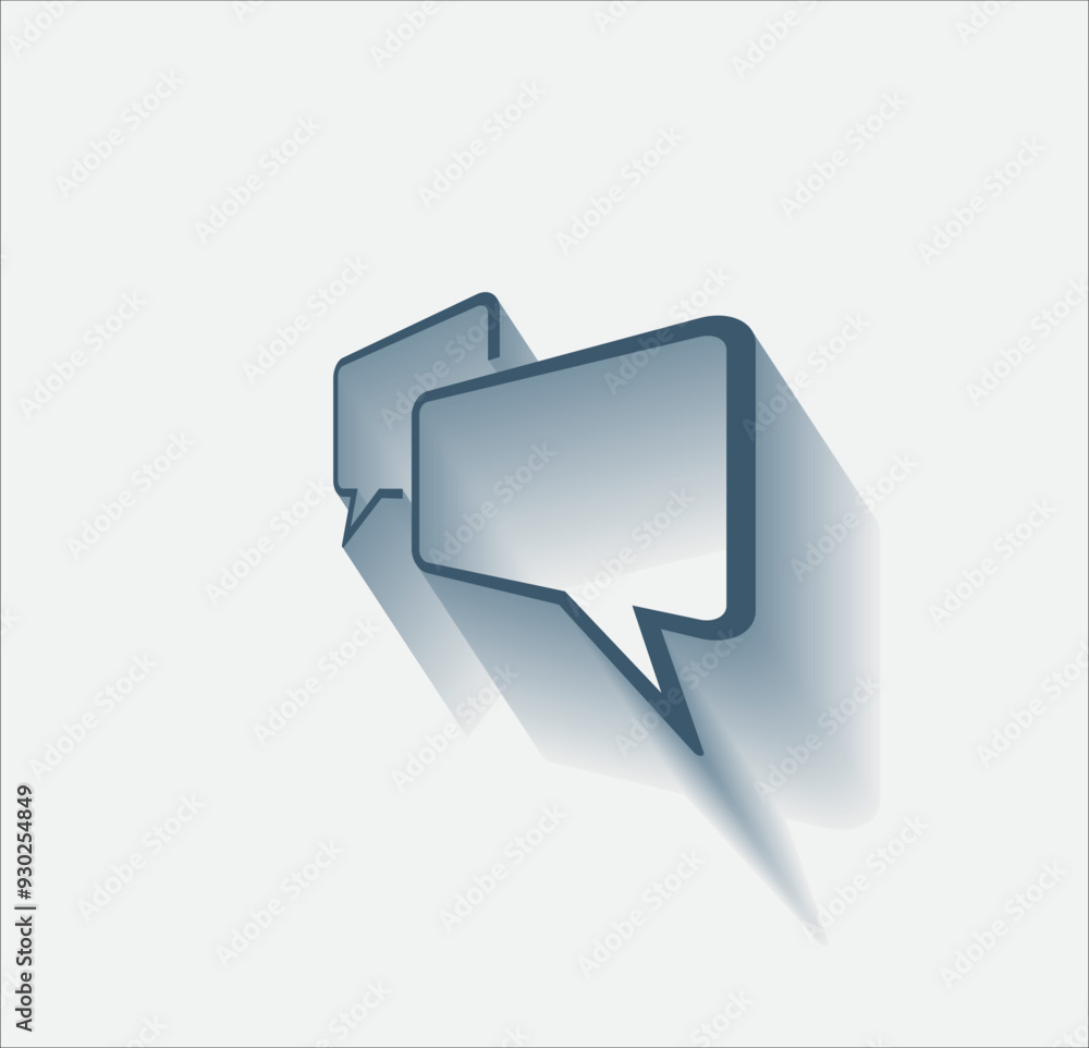 Poster vector dark color icon with shadow on light background