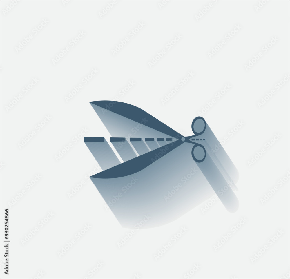 Poster vector dark color icon with shadow on light background