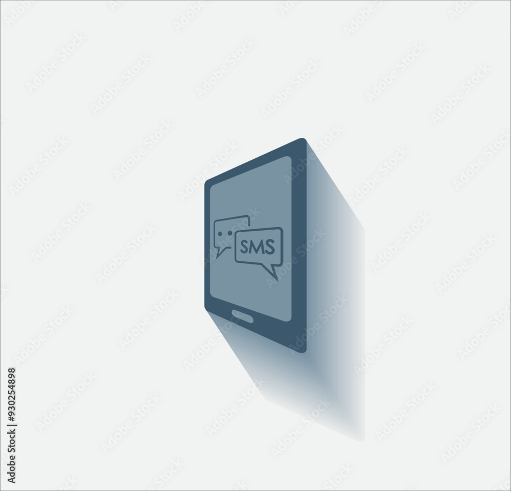 Poster vector dark color icon with shadow on light background