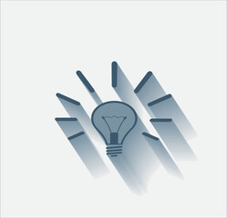 Fototapeta premium Vector dark color icon with shadow on light background