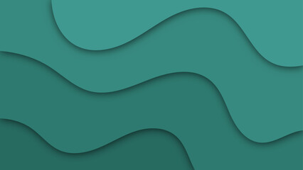 Abstract paper cut shape wave background