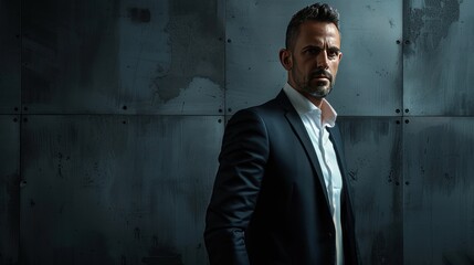 Confident Man in Suit