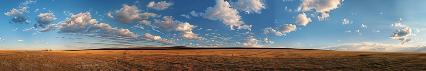 Obraz premium field and sky.