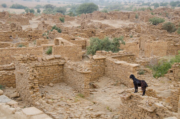Kuldhara, Whispers of History, abandoned ruins,  acquired reputation as a haunted site, Jaisalmer,...