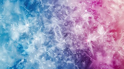 Obraz premium frozen stars with different colors background