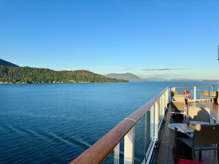 Abendstimmung auf einem Kreuzfahrtschiff