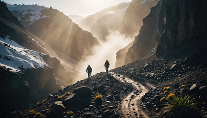 Oasis Arcana in Foggy Winter: The Discoverer's Passage Immersed in Landslide