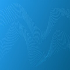 ABSTRACT BLUE GRADIENT COLOR WAVY LINES PATTERN BACKGROUND. COVER DESIGN 