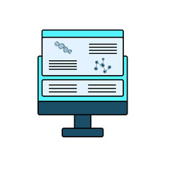 Bioinformatics Flat Icon