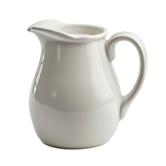 A milk jug isolated on a transparent background 