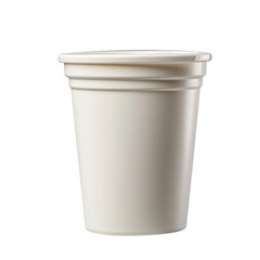 A yogurt container isolated on a transparent background 
