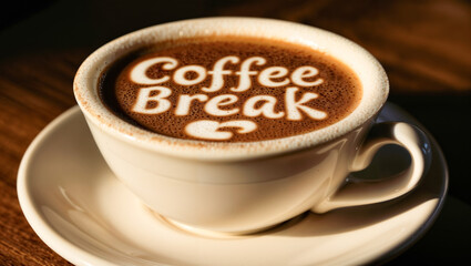 Artful Coffee Break: Cappuccino Latte Art Motivates Office Pause