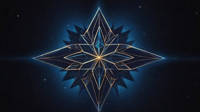 Abstrakter Geometrischer Stern 