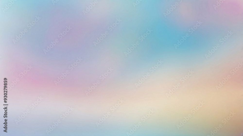 Poster blurred background with a gradient of soft pastel colors