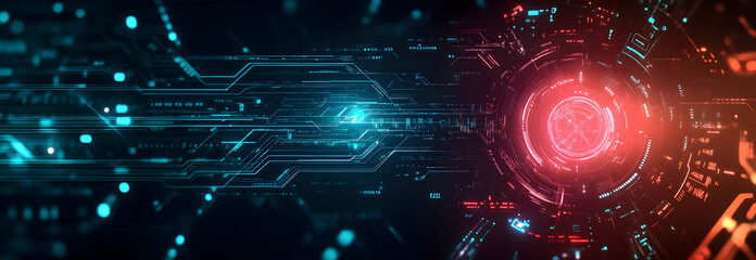 Obraz premium abstract tech futuristic innovative concept background