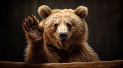 Happy bear pleased to welcome you.