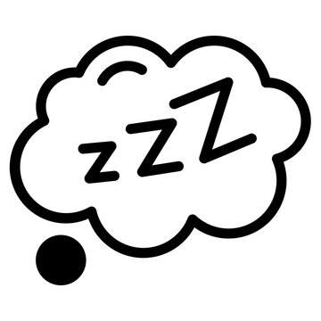 recommend clip art: Sleep ZZZ Speech Bubble Icon