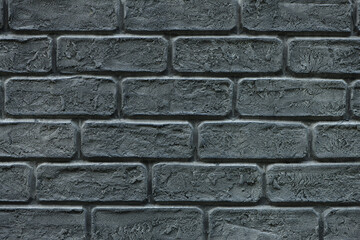 Gray brick wall in loft style for background