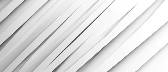 Obraz premium Abstract White Diagonal Lines with Shadows