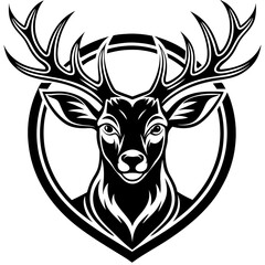 Deer logo art vector