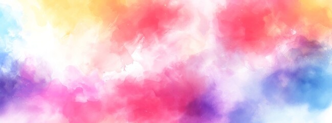 Colorful abstract watercolor background with vibrant pastel hues