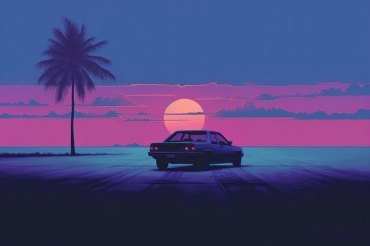 A riding car outdoors horizon vehicle.