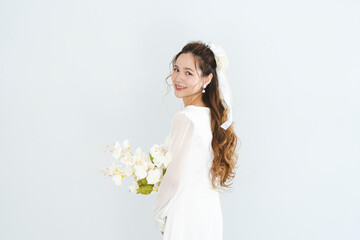 Naklejka premium 花嫁モデル