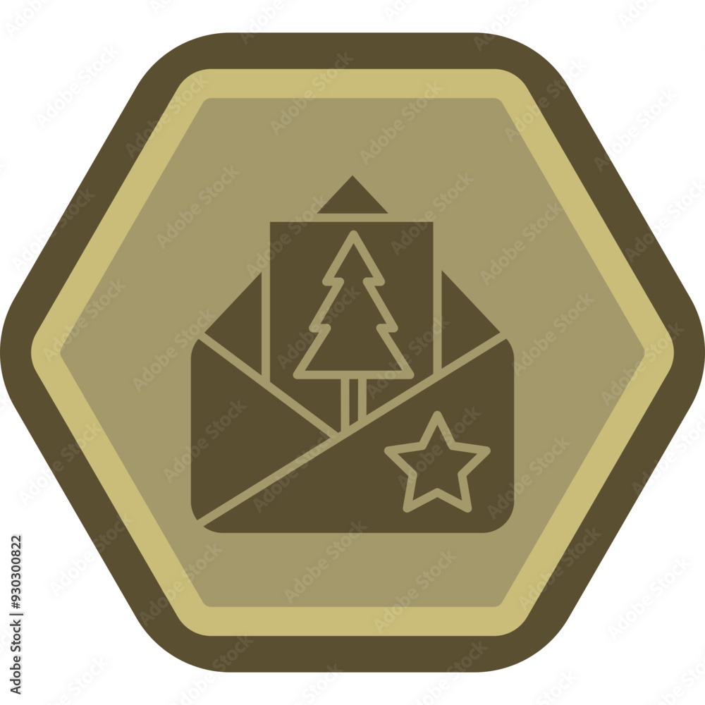 Sticker letter icon design