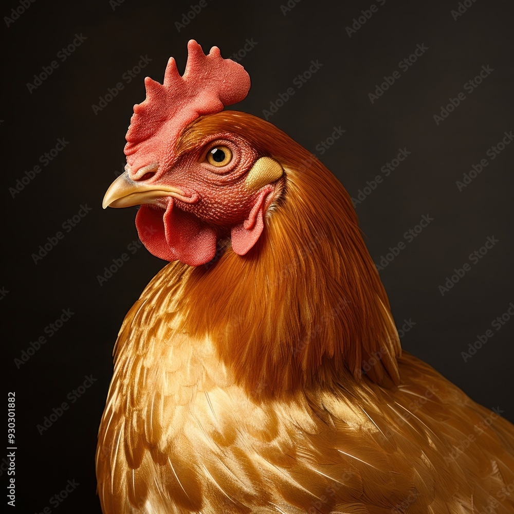 Wall mural Golden Sexlink chicken poultry animal bird.