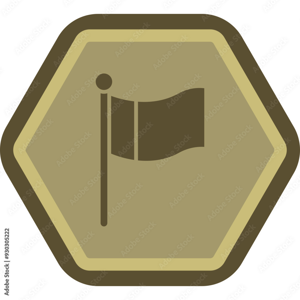 Sticker flag icon design